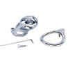FUKR Cage de chasteté en métal Cobra Steel 10 x 3.7cm